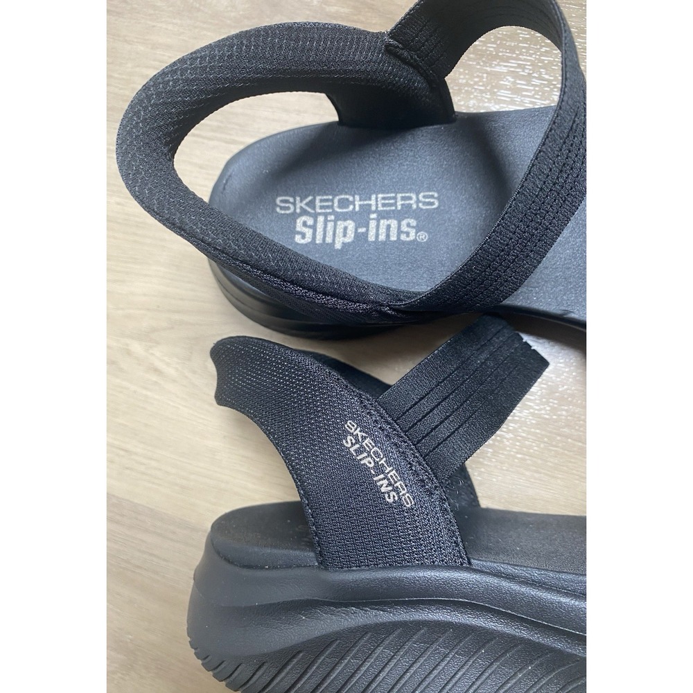 Skechers Slip-ins Ultra Flex 3.0 Never Better Sandal Black Women's Size 11 - Picture 7 of 8